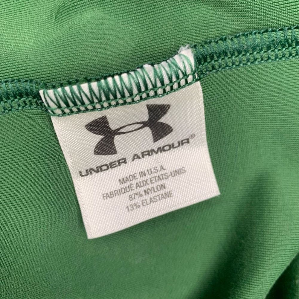 Under Armour Mock Neck Long Sleeve Compression Shirt Men's Size Large Green - Picture 6 of 6